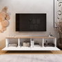 Hanah Home Nord - ND7-SW Soporte para TV Blanco y Roble